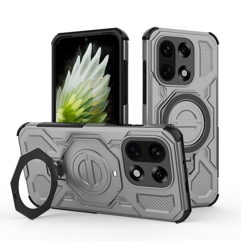 KEYSION Stoßfeste Magnetische Hülle für OnePlus 15 5G TPU+PC Aufrechter Live Metallring Ständer Handy Rückseite für One Plus 1+ 15