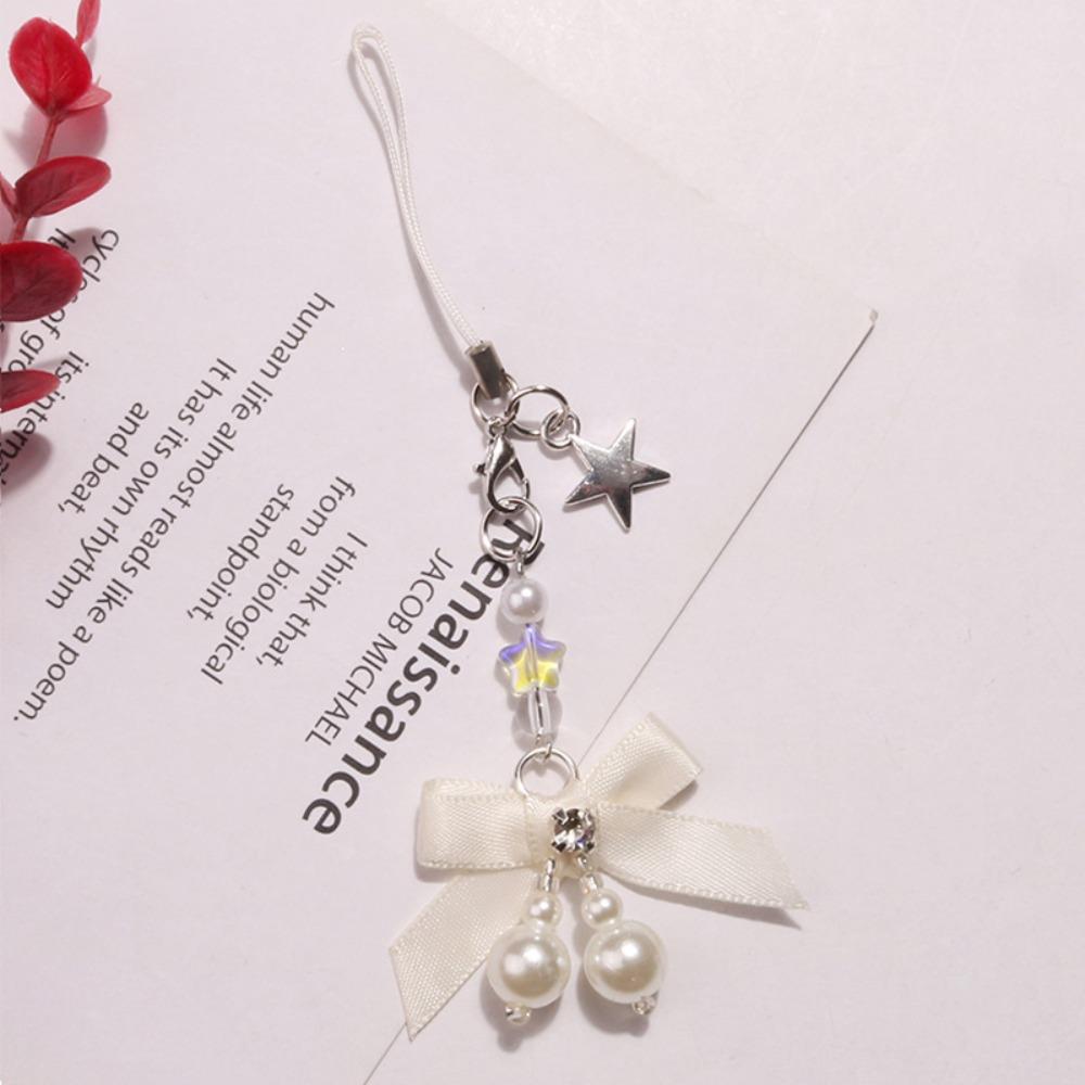 Key Cord Mobile Phone Strap Bow Mobile Lanyard Telephone Jewelry Y2K Phone Chain  Women Girls