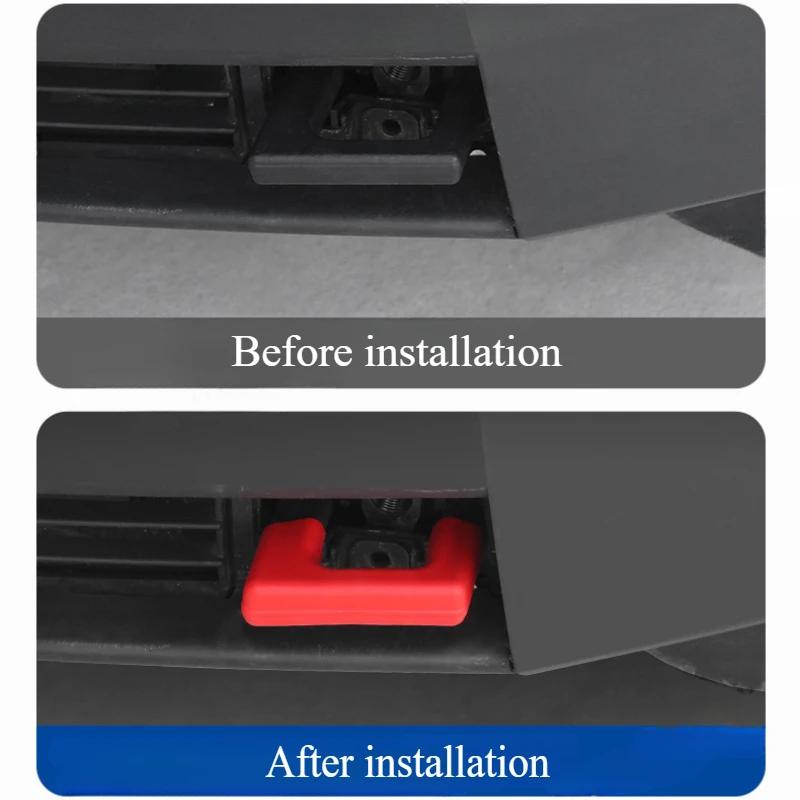 Trailer Hook Protective Cover for Tesla Cybertruck 2025 Front Bumper Silicone Waterproof Tow Hook Decoration Shell Accessories