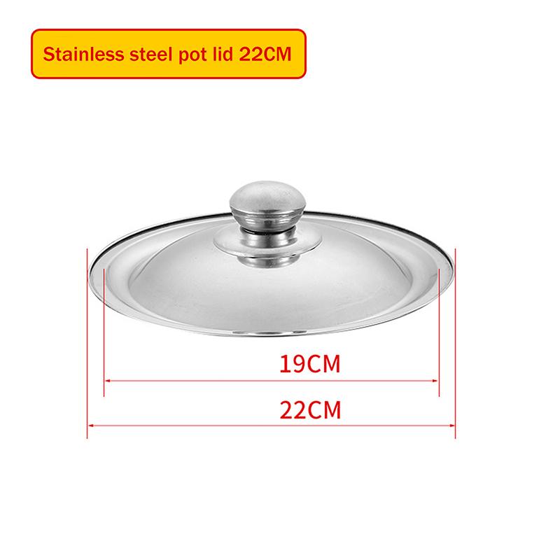 10-32 cm Edelstahl Runder Topfdeckel Universal Ersatz Bratpfannendeckel Glatte Kante Spülmaschinenfest Für Stielpfanne Wok Topf