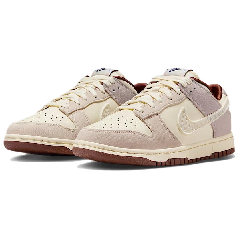New Nike Dunk Abrasion Resistant Low top Skateboard Shoes Women's Beige Brown IH7353-010