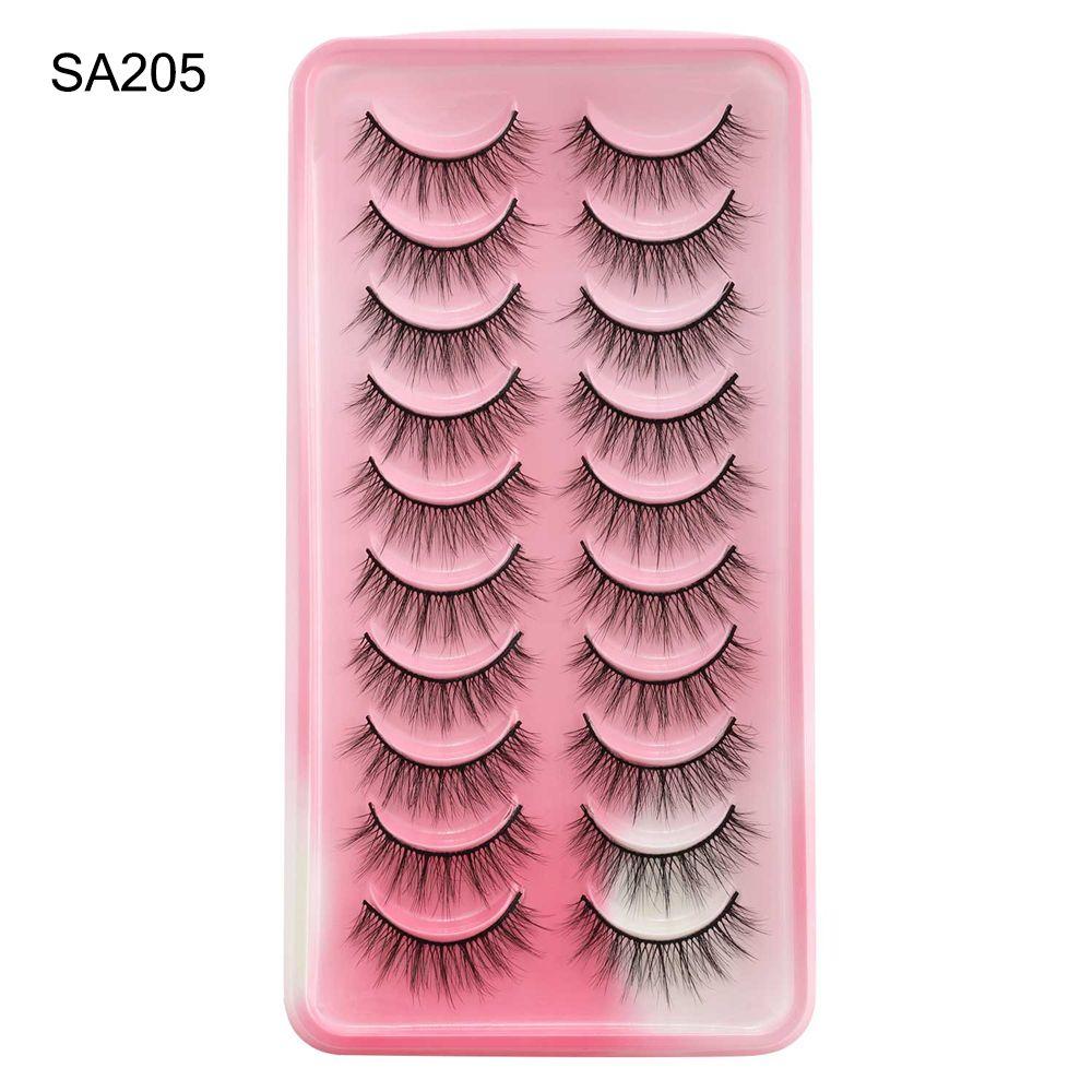 Cat-Eye Makeup Fairy Clusters Fake Eyelashes Manga Lashes Mink Lashes Anime Lashes Cosplay Lashes