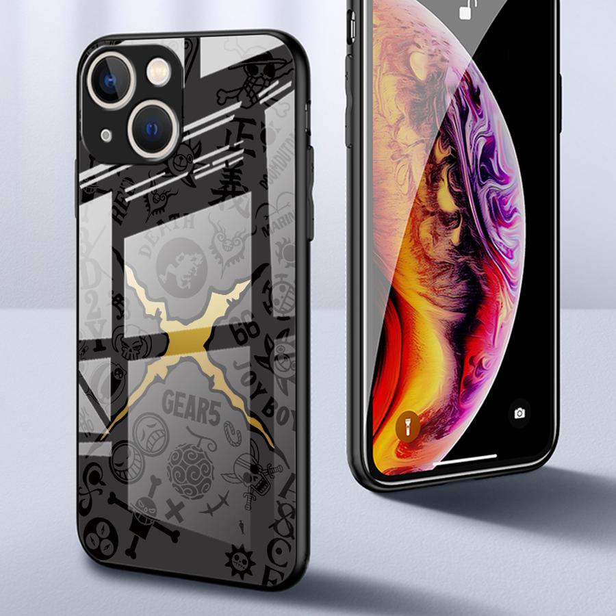 Case for iPhone 17 Pro Max 13 15 Plus 14 Air 11 16 XR 8 12 Glass Phone Cover OneS P-ieceS LuffyS