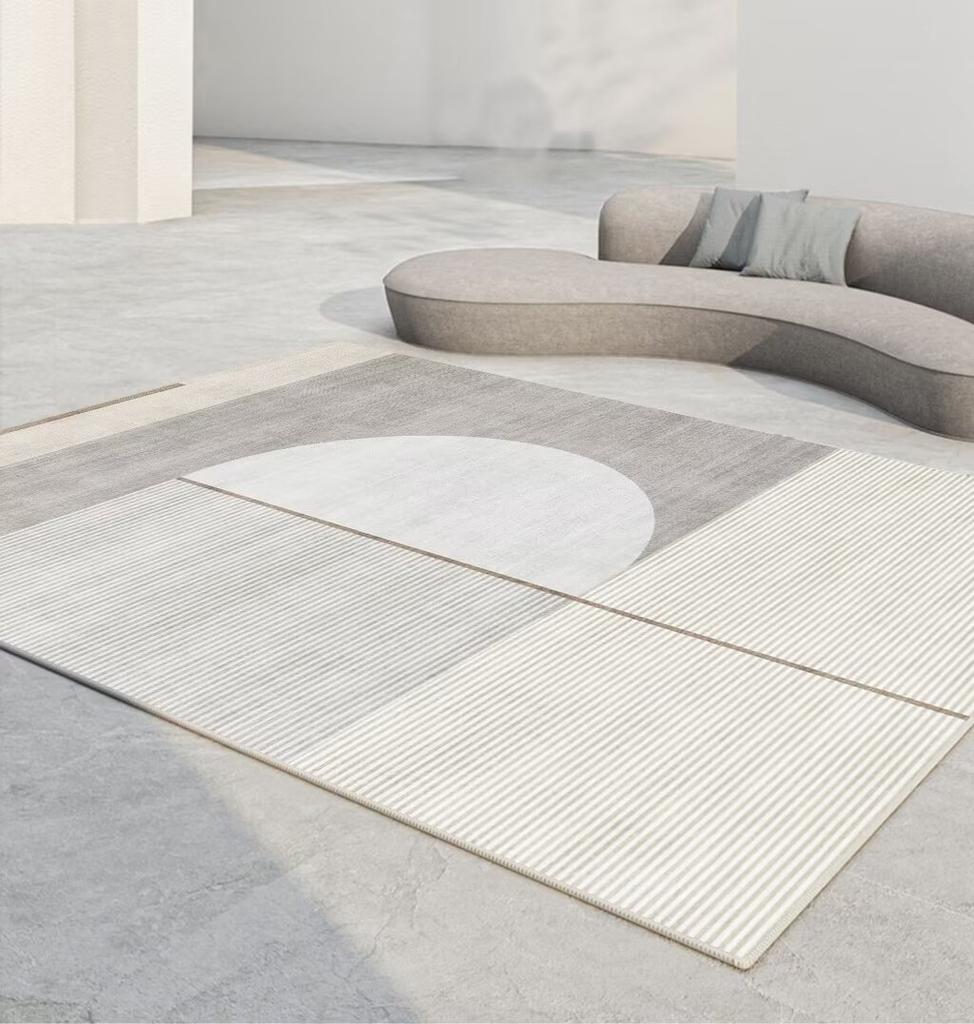Simplicity Geometric Carpet Living Room Light Luxury Decoration Sofa Area Rugs Non-slip Bedroom Lounge Soft Floor Mat Washable