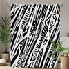 Modern Black And White Geometry Shower Curtain Washable Dirt-Resistant Shower Head Waterproof Polyester Bath Curtain