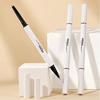 GECOMO Double Core Eyeliner Tear Bag Liner Waterproof Pencil Eyeliner [Pencil & Liquid 2in1] Popular Cosmetics High Adhesion Double Line Expert Greige