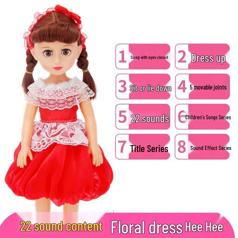 Interactive Smart Doll Set with Changeable Clothes - Princess Toy for Girls, Perfect Birthday Gift