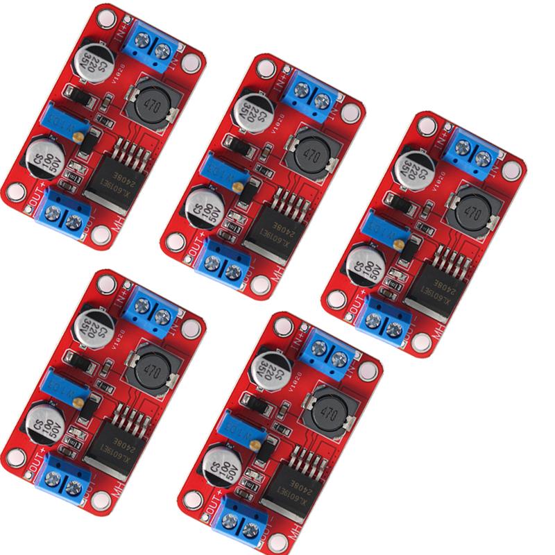1/3/5PCS 5A XL6019 DC-DC Adjustable Step Up Power Module Boost Volt Converter Module 3.3V-35V To 5V 6V 9V 12V 24V Power Module