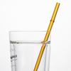 2Pcs Glass Straws Set Reusable Heat-Resistant Drinking Straws Eco-Friendly Alternative to Plastic Straws for Hot Cold Drinks