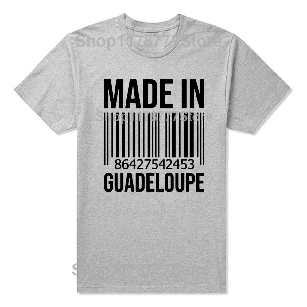 Made In Guadeloupe Birthday Funny Unisex Graphic Fashion New Cotton Short Sleeve T Shirts ONeck Harajuku Tshirt