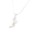 Les Trésors De Lily [D7999] - Silver Necklace 'Printemps' Silver White (rhodium-plated) - 65 Cm 9 Mm Beads