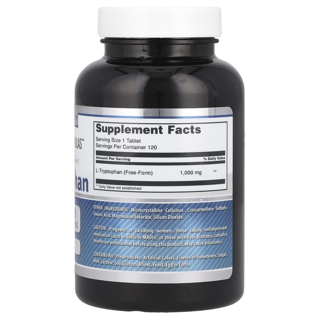 L-Tryptophan, 1,000Mg, 120 Tablets