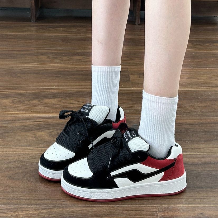 

Корейская версия мужских трендовых осенних новых нишевых универсальных студенческих повседневных кед на платформе для пар Female 37