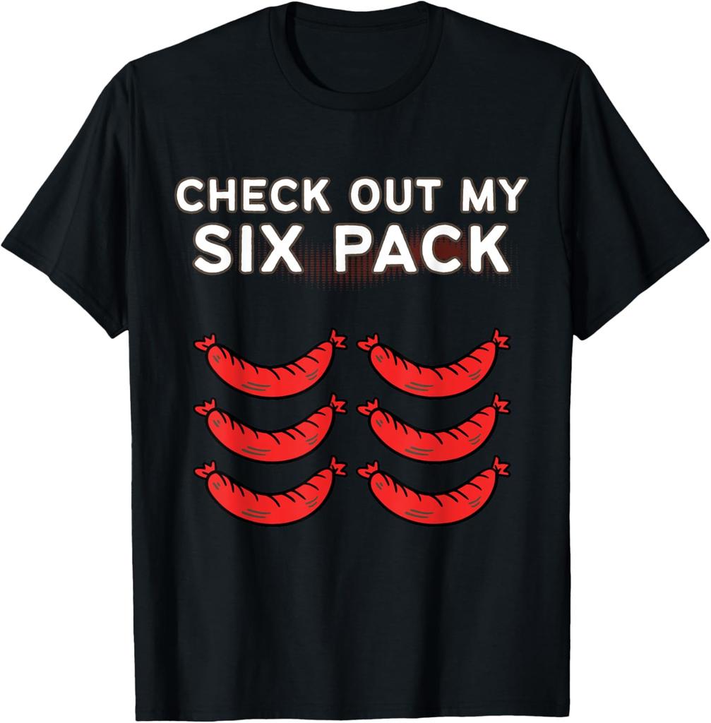 Check Out My Six Pack Donut  Funny Gym TShirt Cotton Printed Graphic Mens T Shirt Customizable Camiseta Hombre