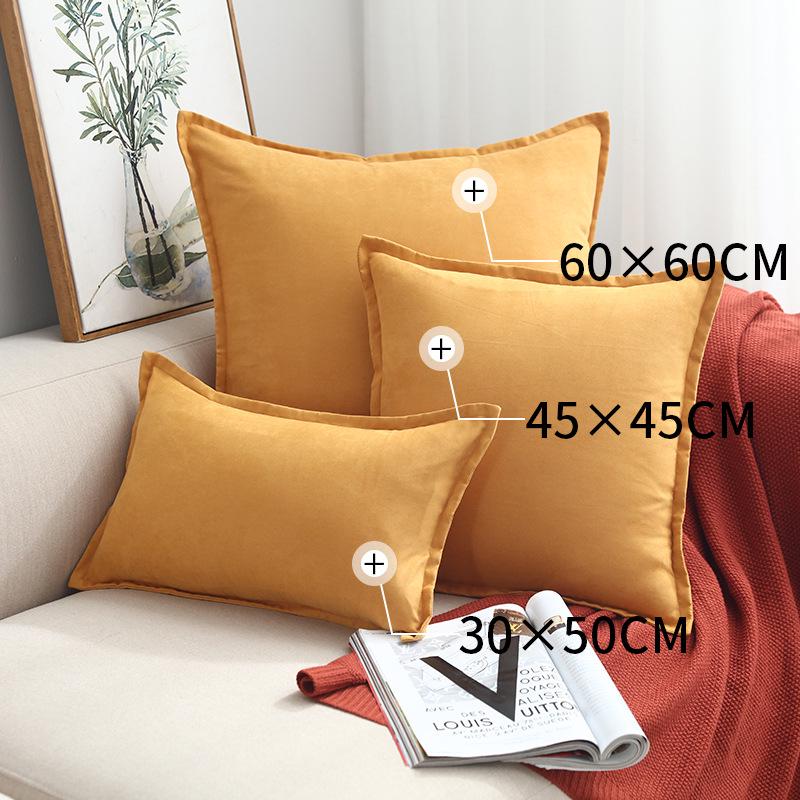 Față de pernă pătrată cu volane, lux nordic ușor, pentru canapea sau pat