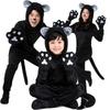 Halloweenový kostým černé kočky Sada pro páry Děti Unisex Zvířecí kostým pro hraní rolí