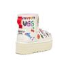 UGG Klasické platformové boty Pop Sketch Dámské tenisky Bílé 1153065-WHT
