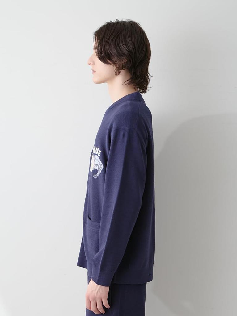 Gelato Pique HOMMEsleeping cat JQD Cardigan PMNT254951 NVY L Men's