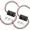 iBrightstar 9-30V Flashing Strobe Blinking Controller Flasher Module for LED Brake Tail Stop Light High Mount/3rd Brake Lights - 2Pack