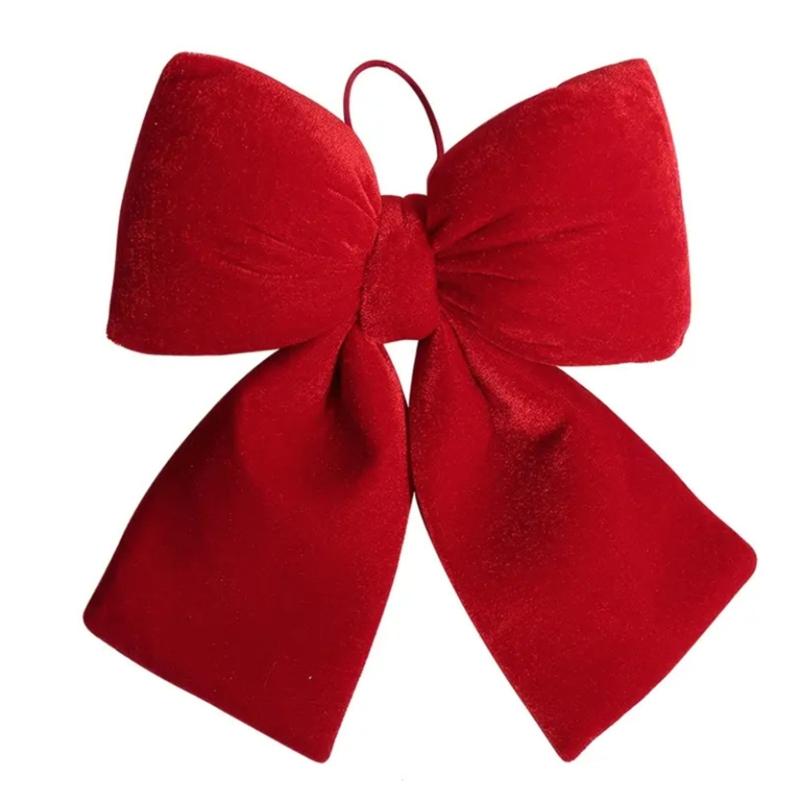 3Pcs Soft Velvety Fabric Bowknot Ornament Christmas Tree Bowknot Decoration For Mantels Wedding Festival Celebration