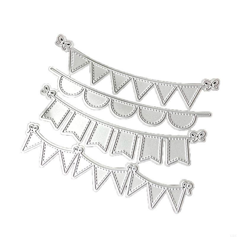 

Carbon Steel Cartoon Banners Cutting Die Embossing Stencil Template Mold DIY Pap X3UC