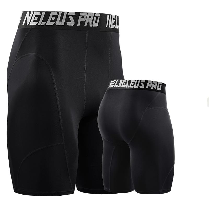 

Мужские шорты, компрессионная спортивная одежда, тренировочные колготки, леггинсы для тренажерного зала и фитнеса, короткие штаны, спортивные штаны для бега L чёрный