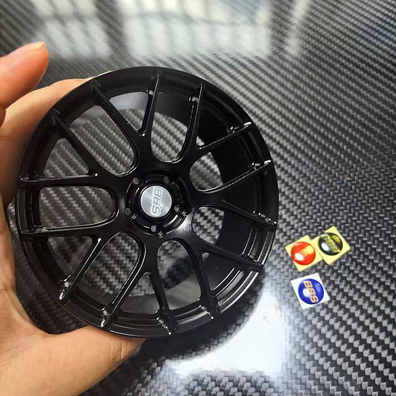Metal Mini Road Wheel Rim, RAYs Aluminum Alloy Forged Refitting Wheel Model Modified Ornaments Desktop Display