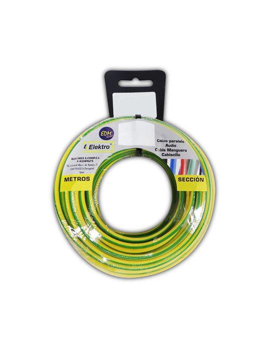 Fil Électrique - Bicouleur - 6mm - Flexible - 10m - Sans Halogène