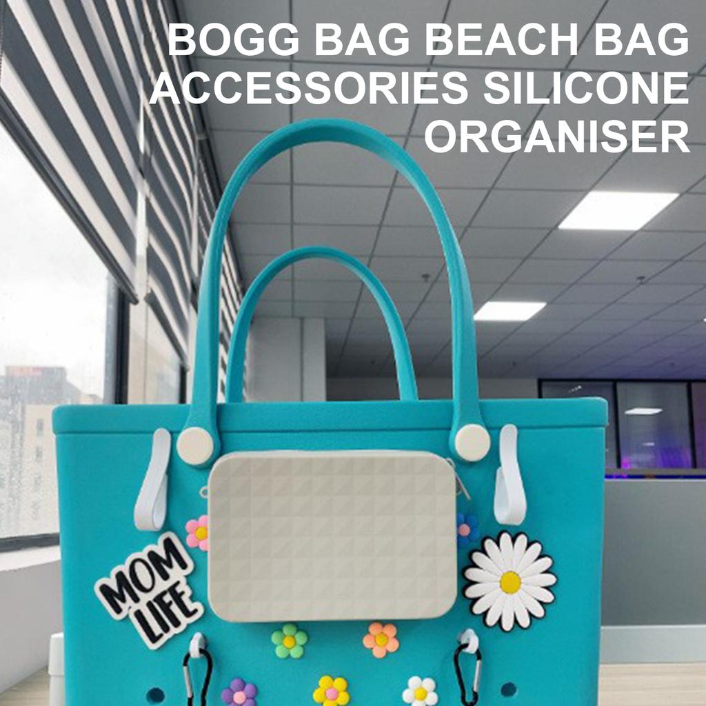 Silicone Insert Pouches for Beach Bag Wallet Charm Phone Holder Case Cosmetics Storage Bag for Travel and Outdoor Use