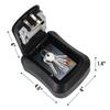 Wall Mounted Portable 4 Digit Waterproof Outdoor Key Hide Combination Password Key Lock Box for Garages Warehouses Houses