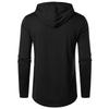 Herren Herbst Hoodie Langarm Kapuzen Kordelzug Einfarbig Mittellang Weich Lässig Einfacher Stil Warm Herren Top Sweatshirt Herbst Cl