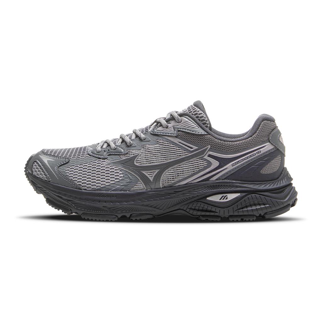 Mizuno Racer V2 Comfortable Versatile Non-Slip Breathable Durable Low-Top Running Shoes Unisex sneaker Carbon-Gray D1GH250603