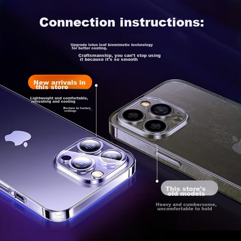 IPhone 14 Pro Case, 14 Pro Protective Cover, German Bayer Material, Full Protection, Transparent Silicone, Ultra-Thin Airbag, Shockproof Soft And Hard
