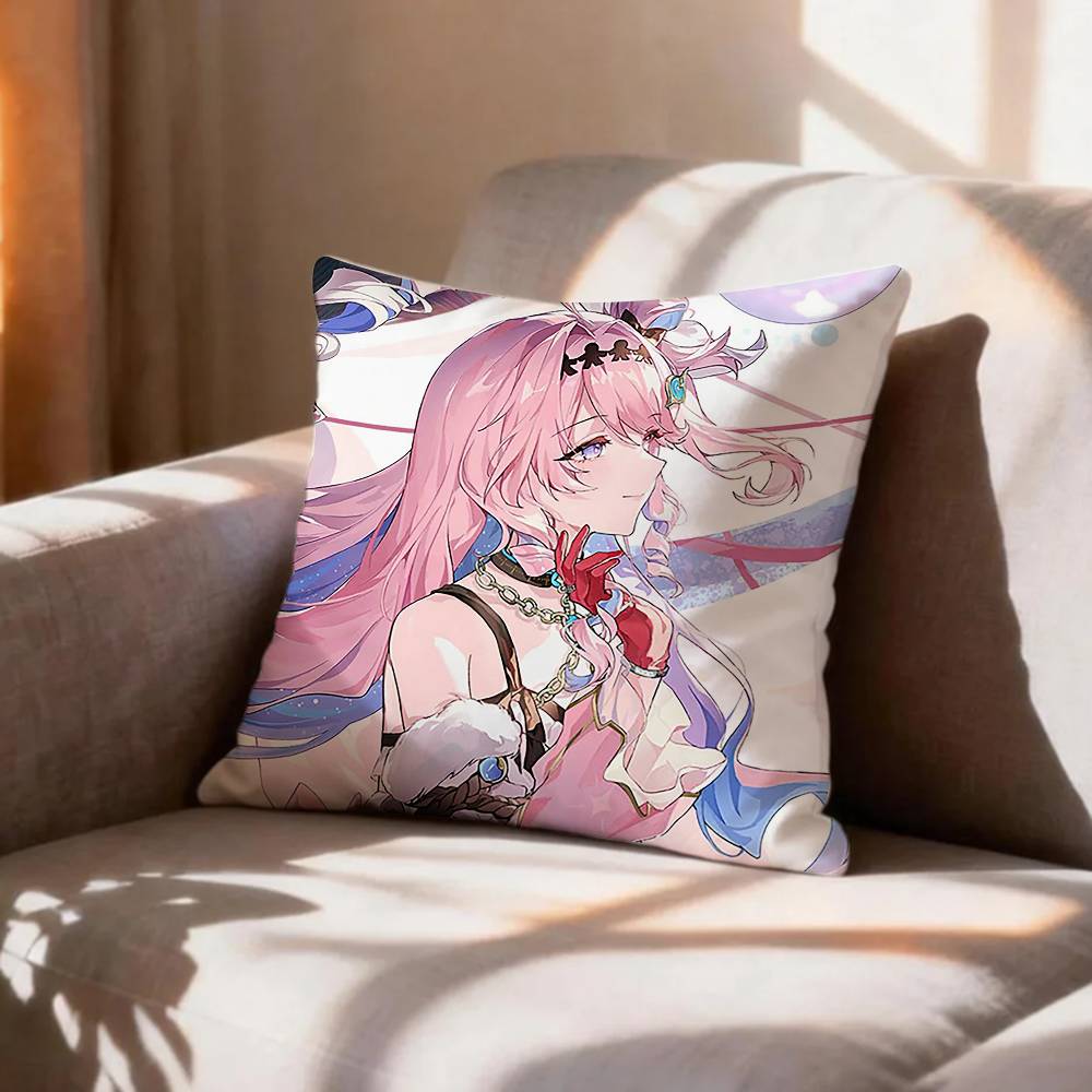 COOL DDenia Hiyuki WuWa Wuthering   Pillow Case Pattern Printed Pillowcase For Living Room Sofa Cushion Cover