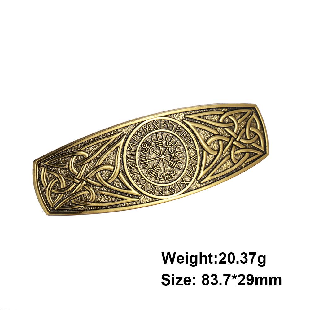 Teamer Vintage Barrette Celtics Knot Hair Clip for Women Viking Tree of Life Nordic Hairpins Wicca Jewelry Hair Accessories Gift
