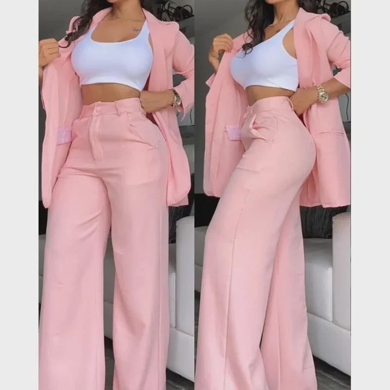 

Exquisite Professional Style Blazer and Trouser Set XXXL зелений/жовтий