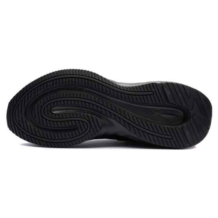 New LiNing Cloud Shield Wear Resistant Slip Resistant Low Top Running Shoes Men's Black AGLR233-54
