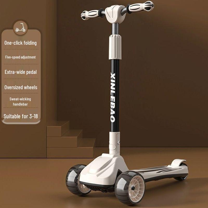 New Folding Scooter for Ages 2-20: Suitable for Young Kids, Older Children, and Adults - Perfect for Commuting