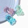 10Pcs/lot Acrylic Bear Charms For Jewelry Making Transparent Cute Animal Beads Diy Pendants Necklace Accessories