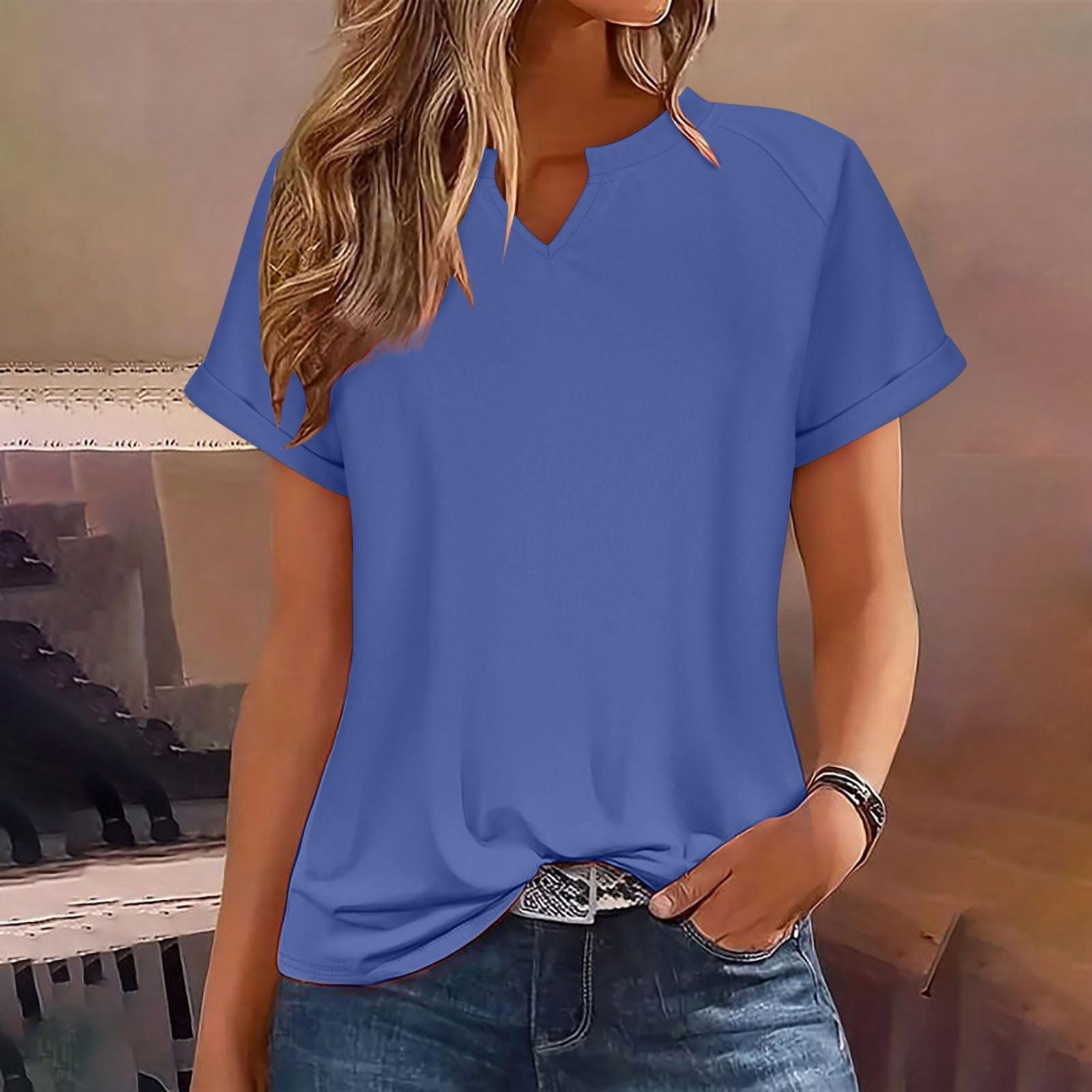 Женская летняя рубашка, модный свободный повседневный топ с v-образным вырезом и принтом L