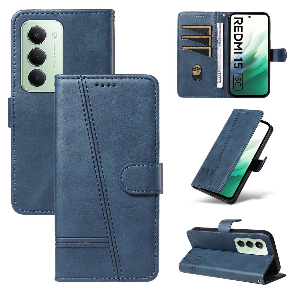Magnetic Card Slot Flip Wallet Luxury Leather Case For Xiaomi Redmi 15 15C 4G 5G Poco C85 Cases Xiaomi PocoC85 Redmi 15C Cover