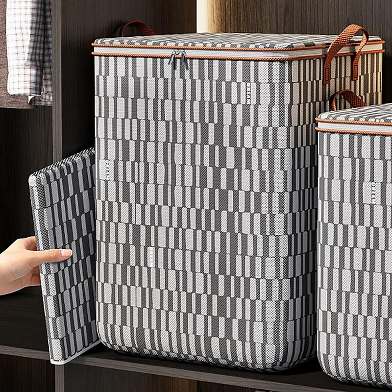 Large Capacity Storage Bag Foldable Waterproof Material Pouch Organizer Moving Luggage Bag Used To Store Daily Necessities
