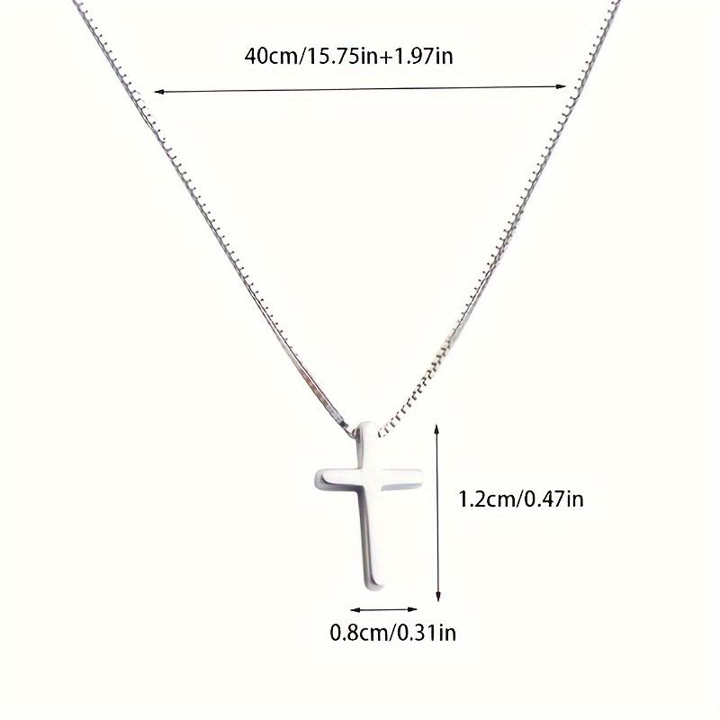 Minimalist Style Cross Necklace, Women's Choker Necklace, Valentine's Day Necklace, Easter Necklace