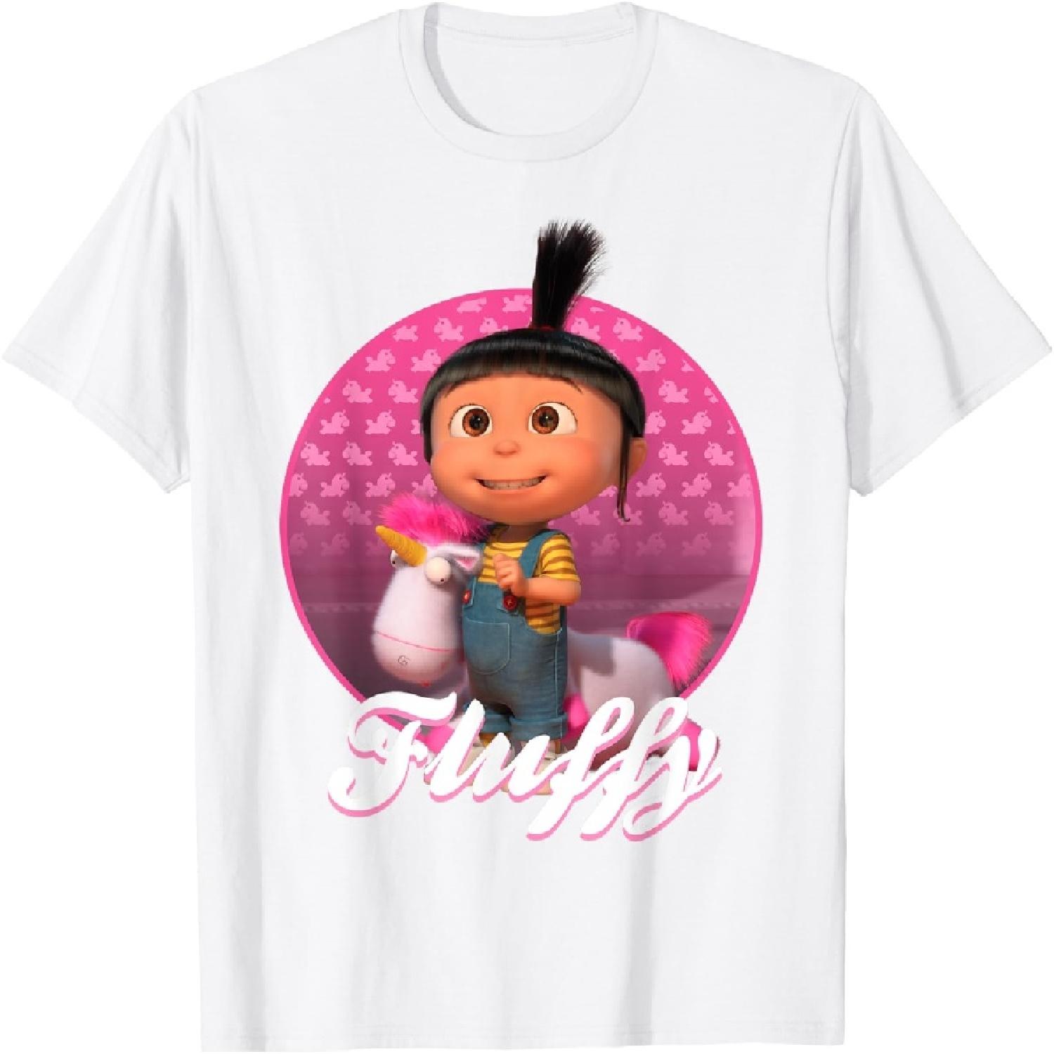 Гадкий Я Миньоны Ангес Грю Пушистая Графическая Футболка Футболка S белый