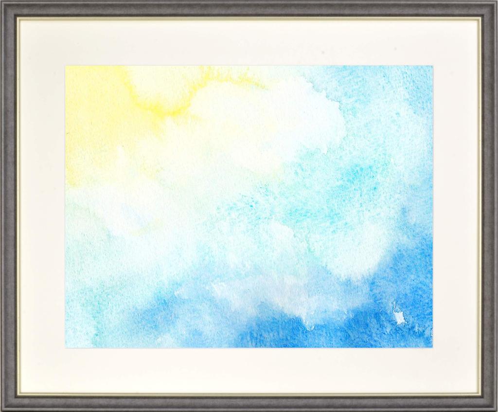Large Lightweight Watercolor Watercolor F10 8229 Frame, Black, Size,
