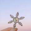 Hair Clip Stylish Hairpin Sparkling Snowflake Design Women Girls Daily Wear Hair Clamp Weddings Christmas Ornaments