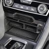 For 2016- Honda Civic Car Accessories Interior Carbon Fiber Console Storage Box With USB Port