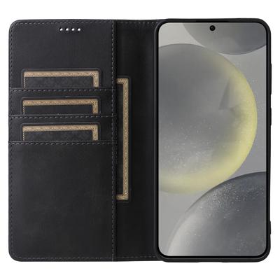 For Samsung Galaxy S25/S24 Leather Case RFID Blocking Wallet Cover Magnetic Closing