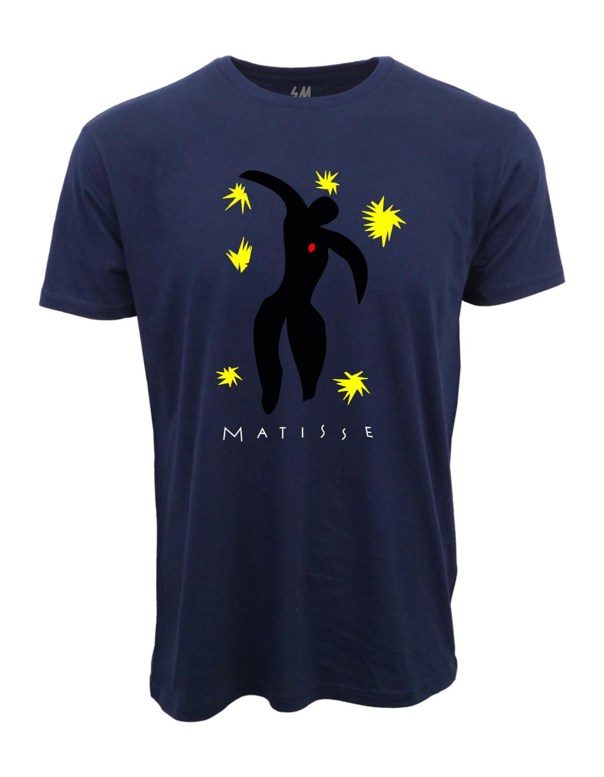 90s MATISSE GRAPHIC NAVY T-SHIRT XL
