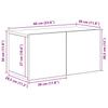 10 Piece TV Cabinet Set White Particleboard